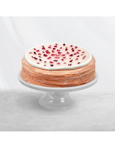 Rose Mille Crêpe Cake